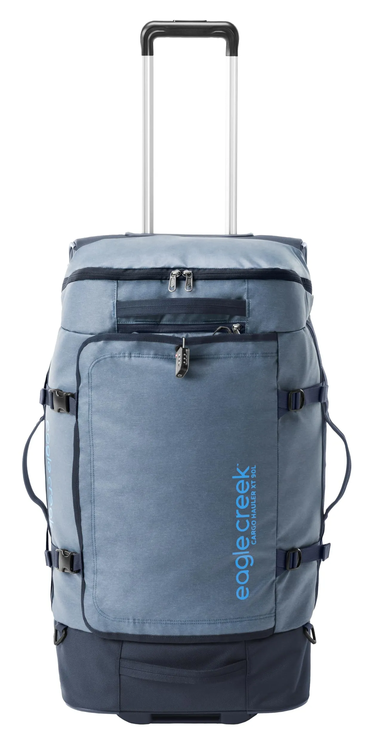 Eagle Creek Cargo Hauler XT Wheeled Luggage Duffel with Telescoping Handle and Straps, Lockable U-Lid, Top Compartment, and Compression Straps Bags Eagle-Creek