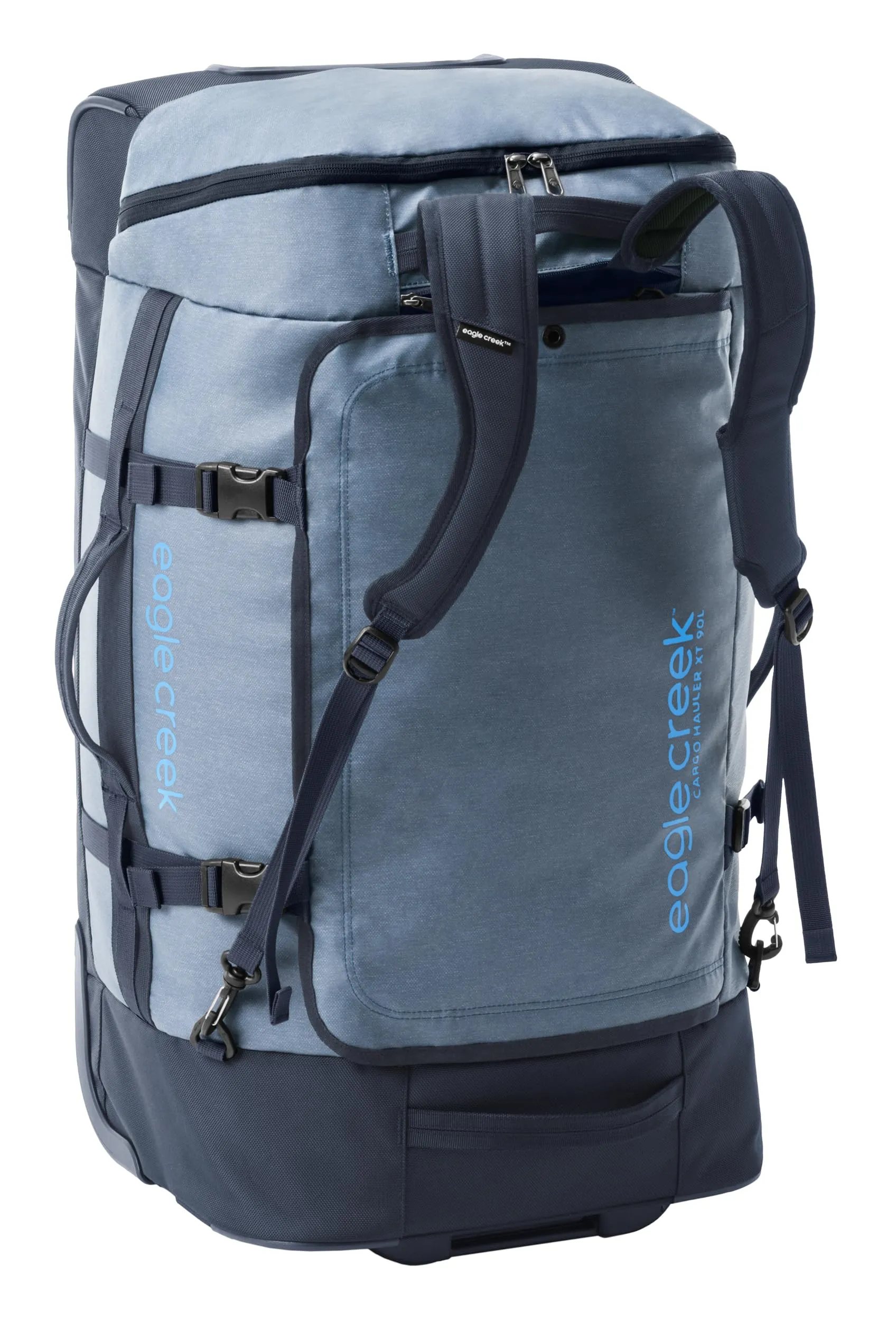 Eagle Creek Cargo Hauler XT Wheeled Luggage Duffel with Telescoping Handle and Straps, Lockable U-Lid, Top Compartment, and Compression Straps Bags Eagle-Creek