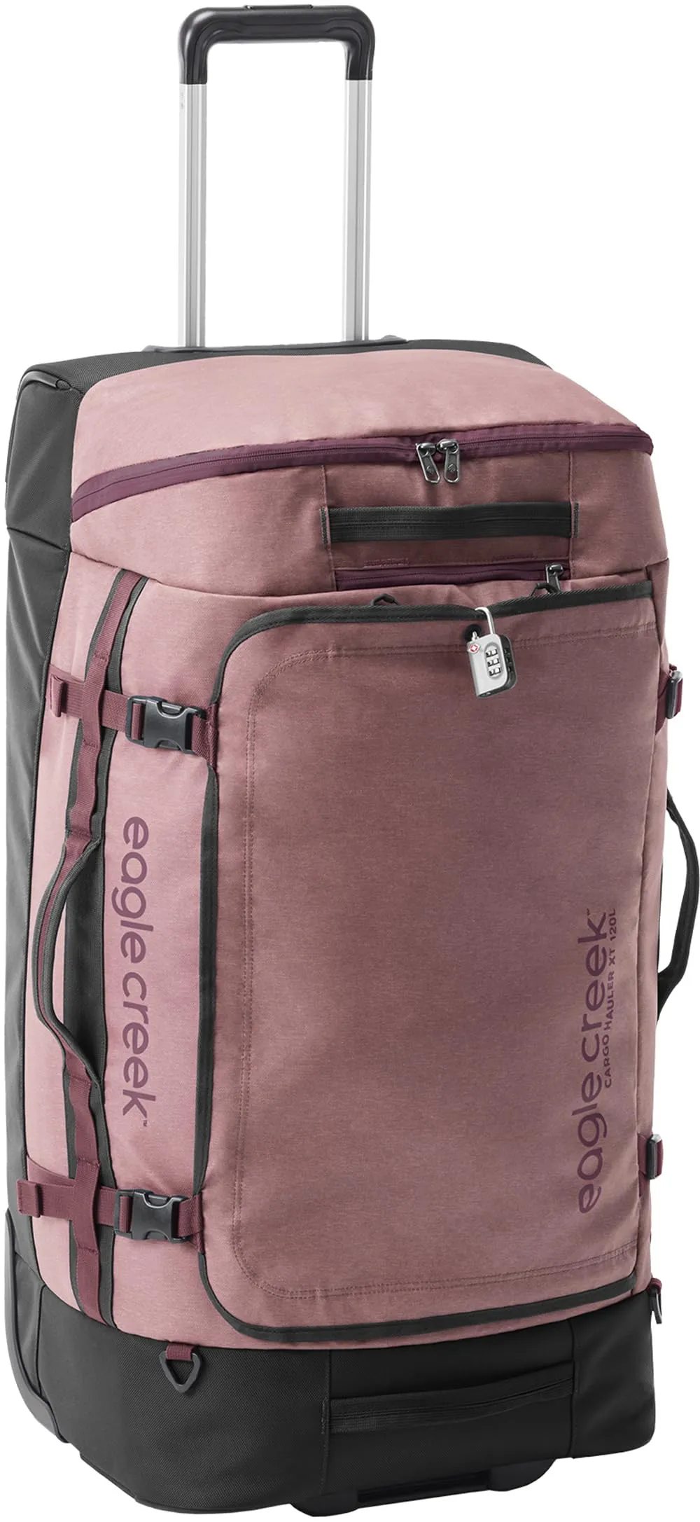 Eagle Creek Cargo Hauler XT Wheeled Luggage Duffel with Telescoping Handle and Straps, Lockable U-Lid, Top Compartment, and Compression Straps Bags Eagle-Creek