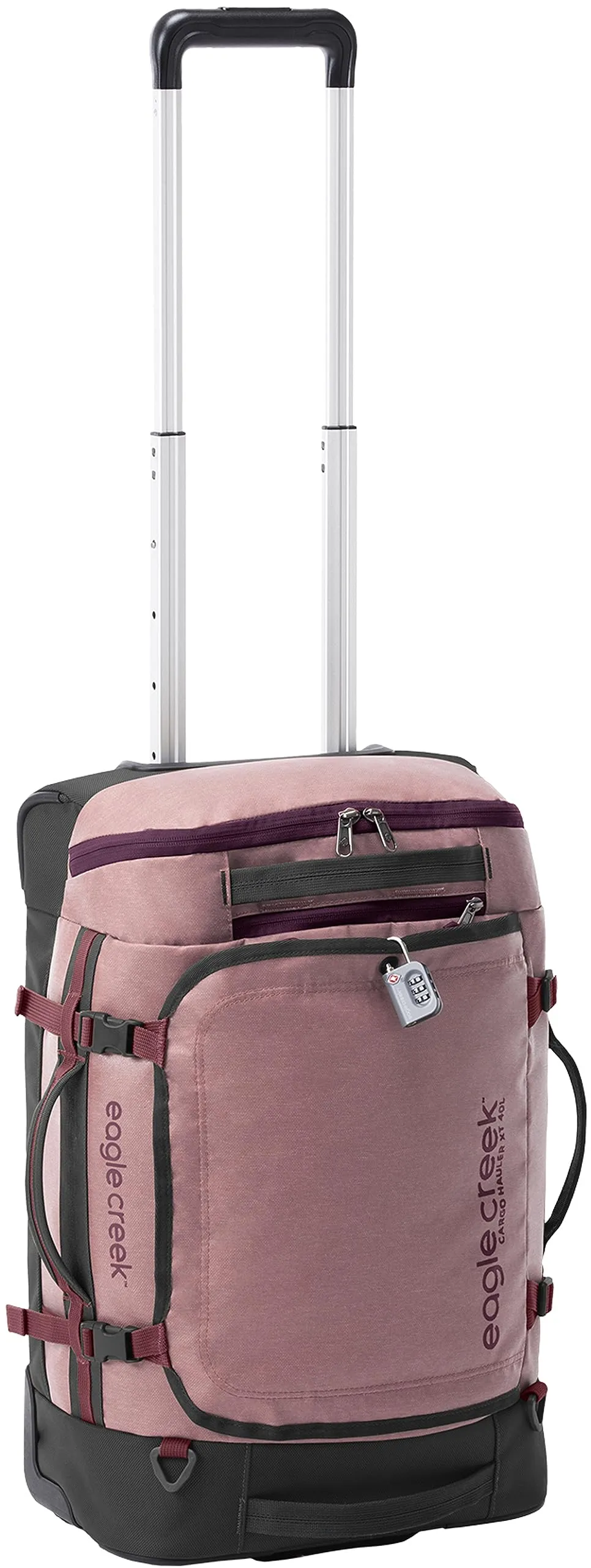 Eagle Creek Cargo Hauler XT Wheeled Luggage Duffel with Telescoping Handle and Straps, Lockable U-Lid, Top Compartment, and Compression Straps Bags Eagle-Creek
