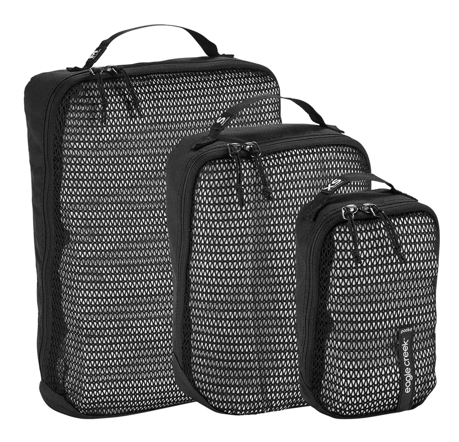 Eagle Creek Pack-It Reveal Packing Cubes for Travel - Durable, Water-Resistant Fabric with Angled Zipper Design and Full Front-Panel Mesh Window Bags Eagle Creek