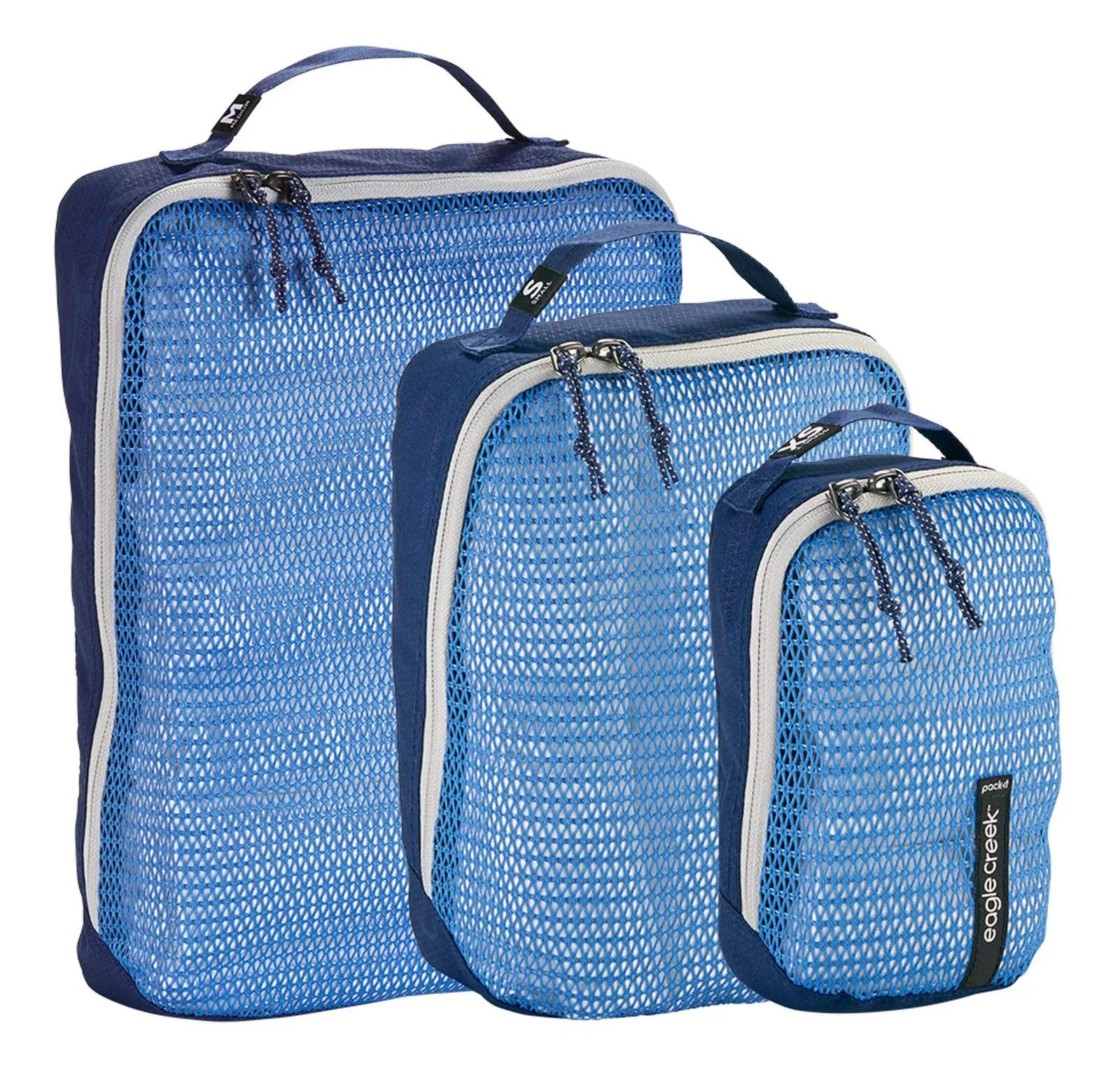 Eagle Creek Pack-It Reveal Packing Cubes for Travel - Durable, Water-Resistant Fabric with Angled Zipper Design and Full Front-Panel Mesh Window Bags Eagle Creek