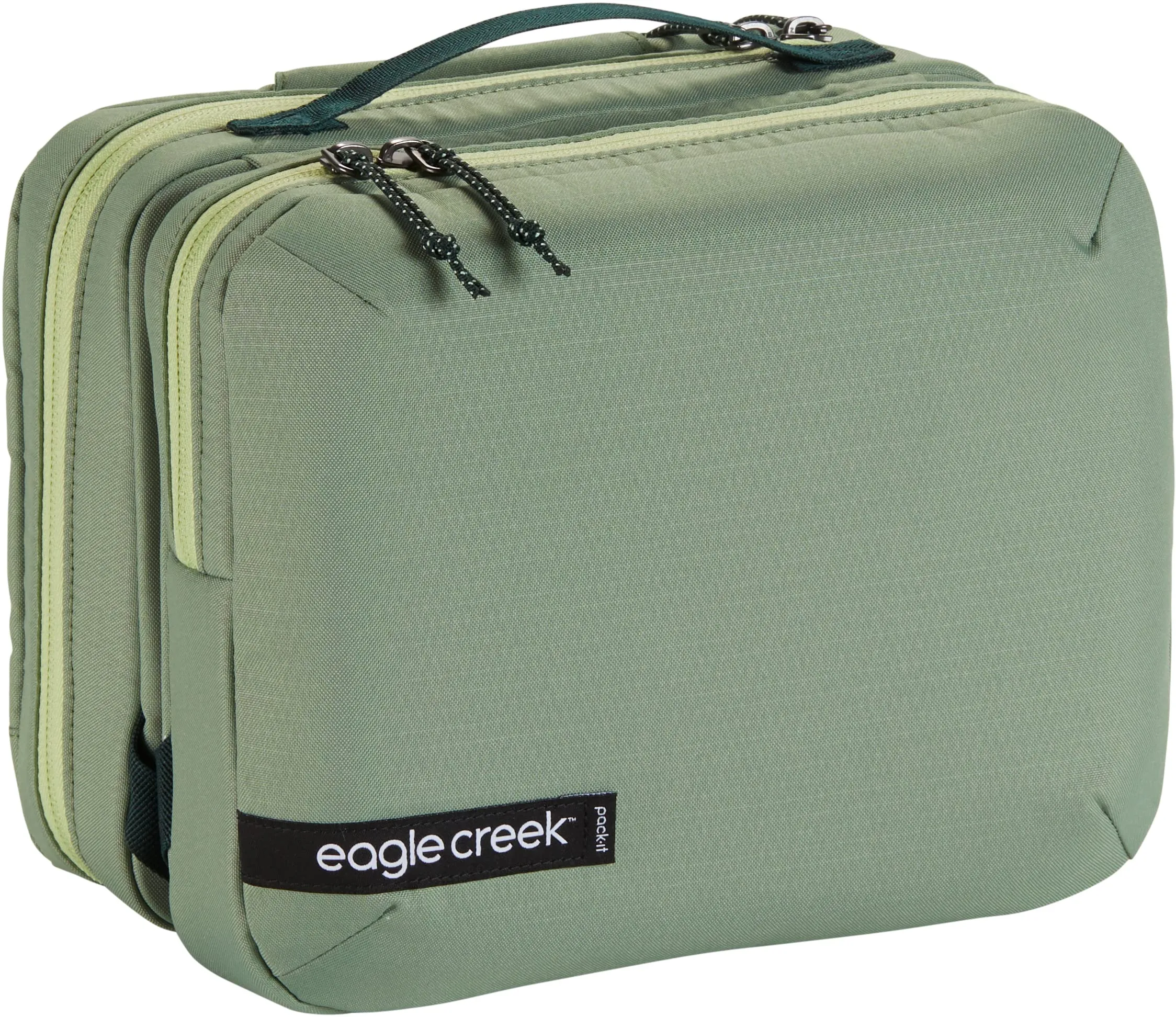 eagle creek Pack-It Reveal Trifold Toiletry Bag Featuring 3 Large Compartments with Elastic and Zip Organizers Made with Durable, Water-Repellent Materials Bags Eagle-Creek