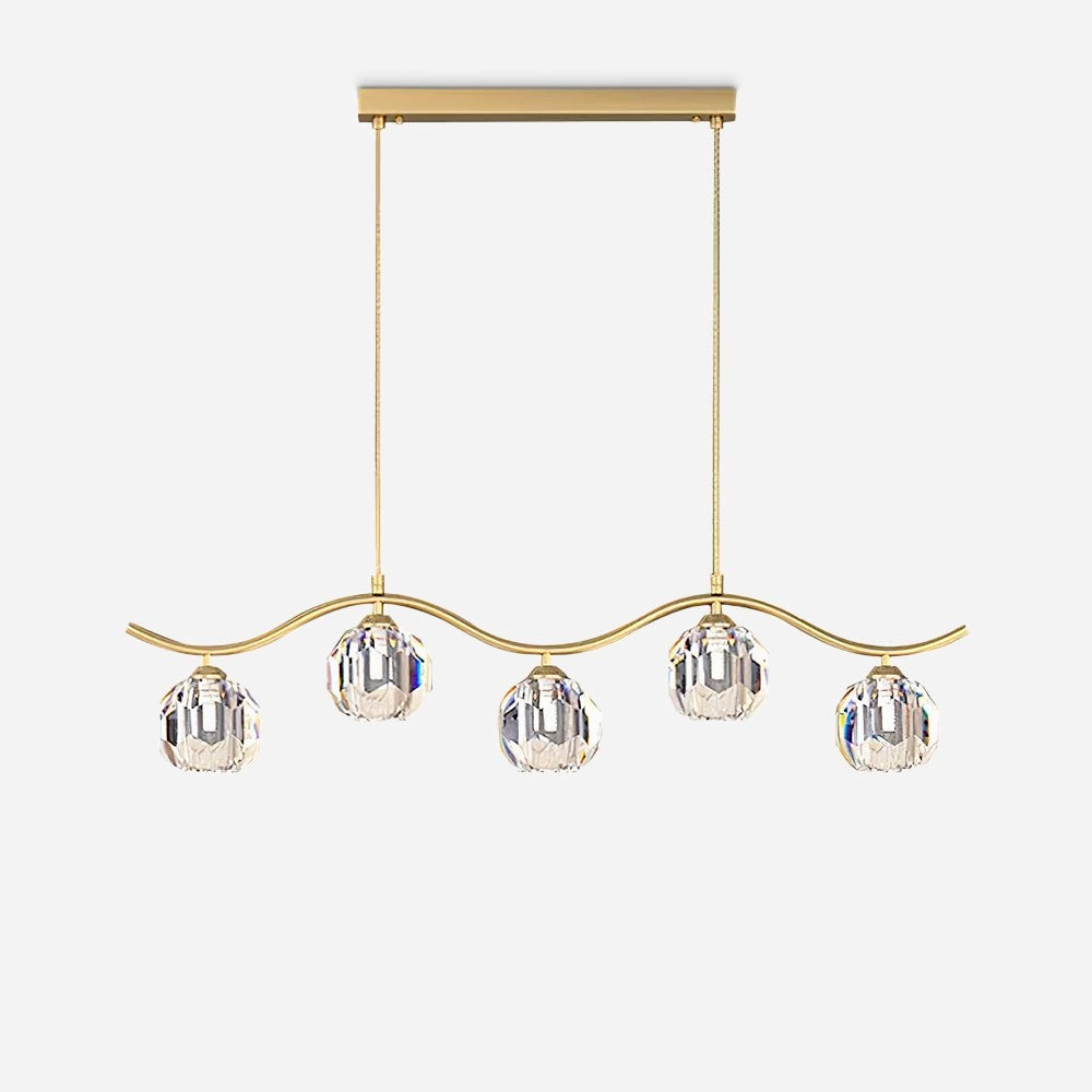 Eara Crystal Chandelier modern modeling table light