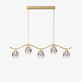 Eara Crystal Chandelier modern modeling table light