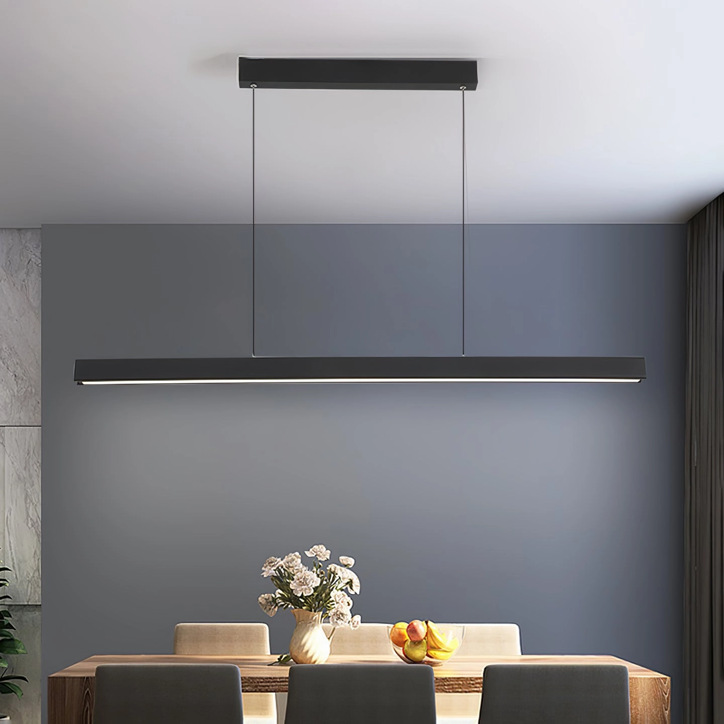 Edge Linear Island Chandelier