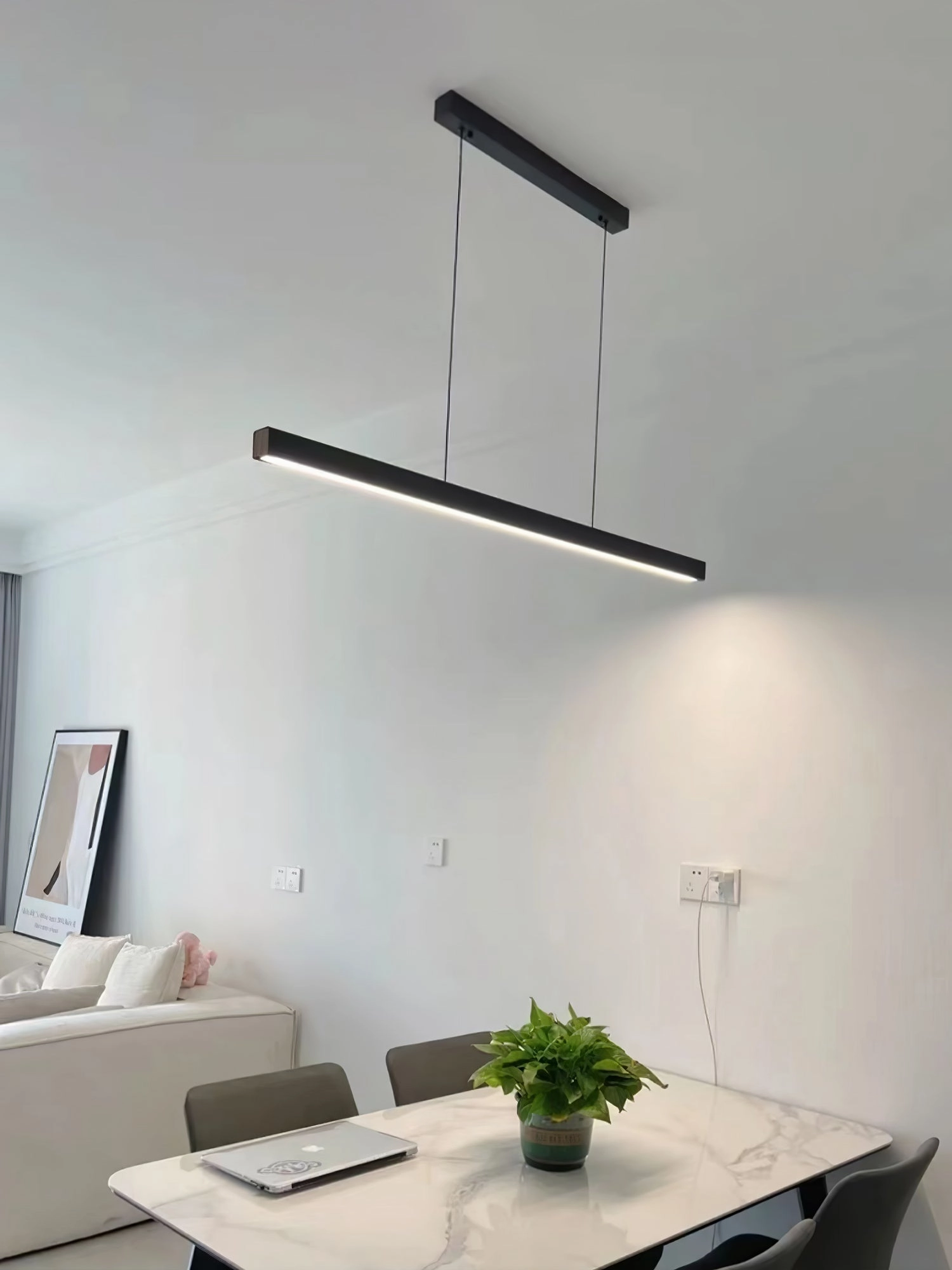 Edge Linear Island Chandelier