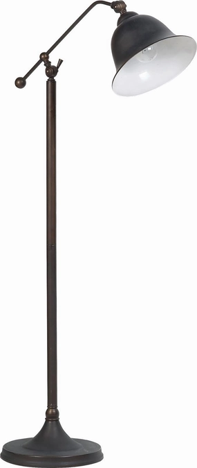 Eduardo Bell Shade Floor Lamp Dark Bronze mini decorative bulb