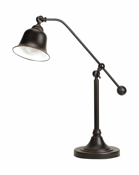 Eduardo Bell Shade Table Lamp Dark Bronze mini decorative bulb