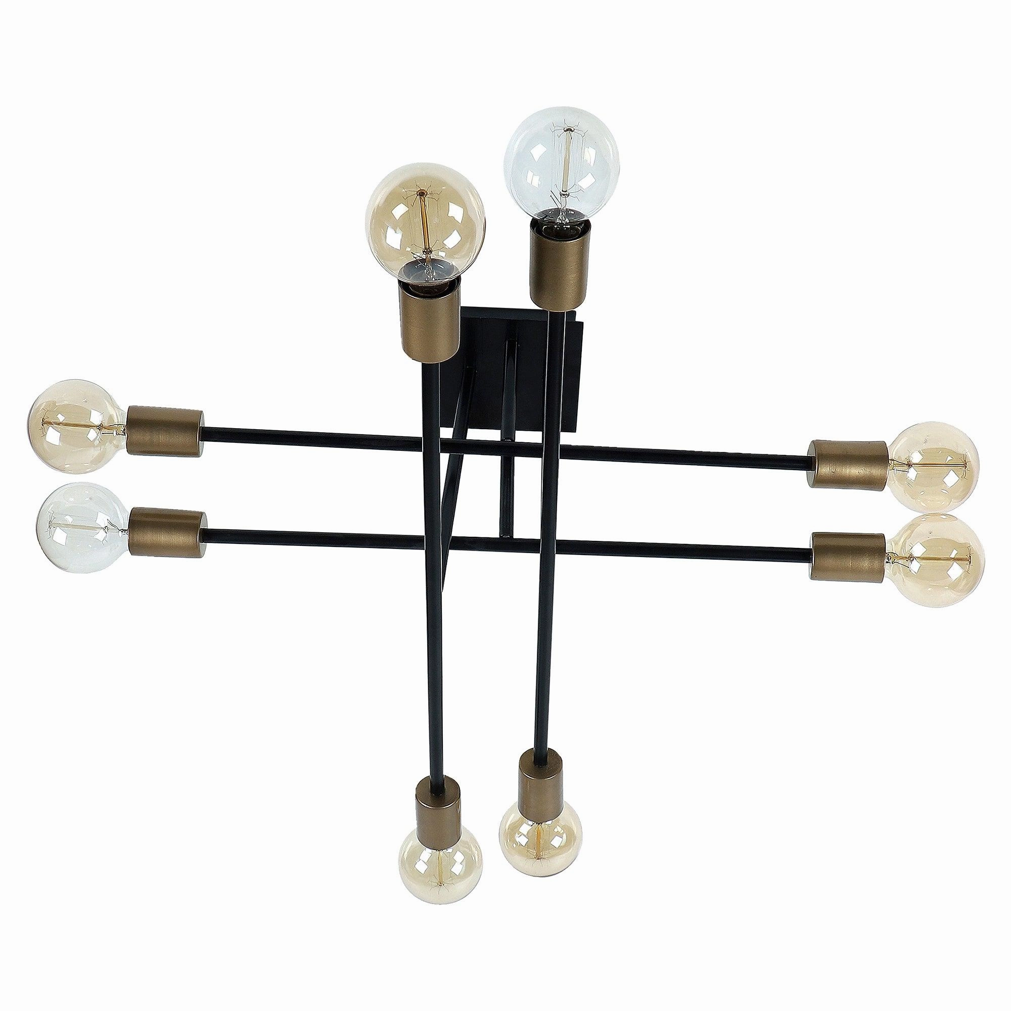 Eight Head Sputnik Black Mordern Chandelier By SS Lightings contemporary ceiling fixture