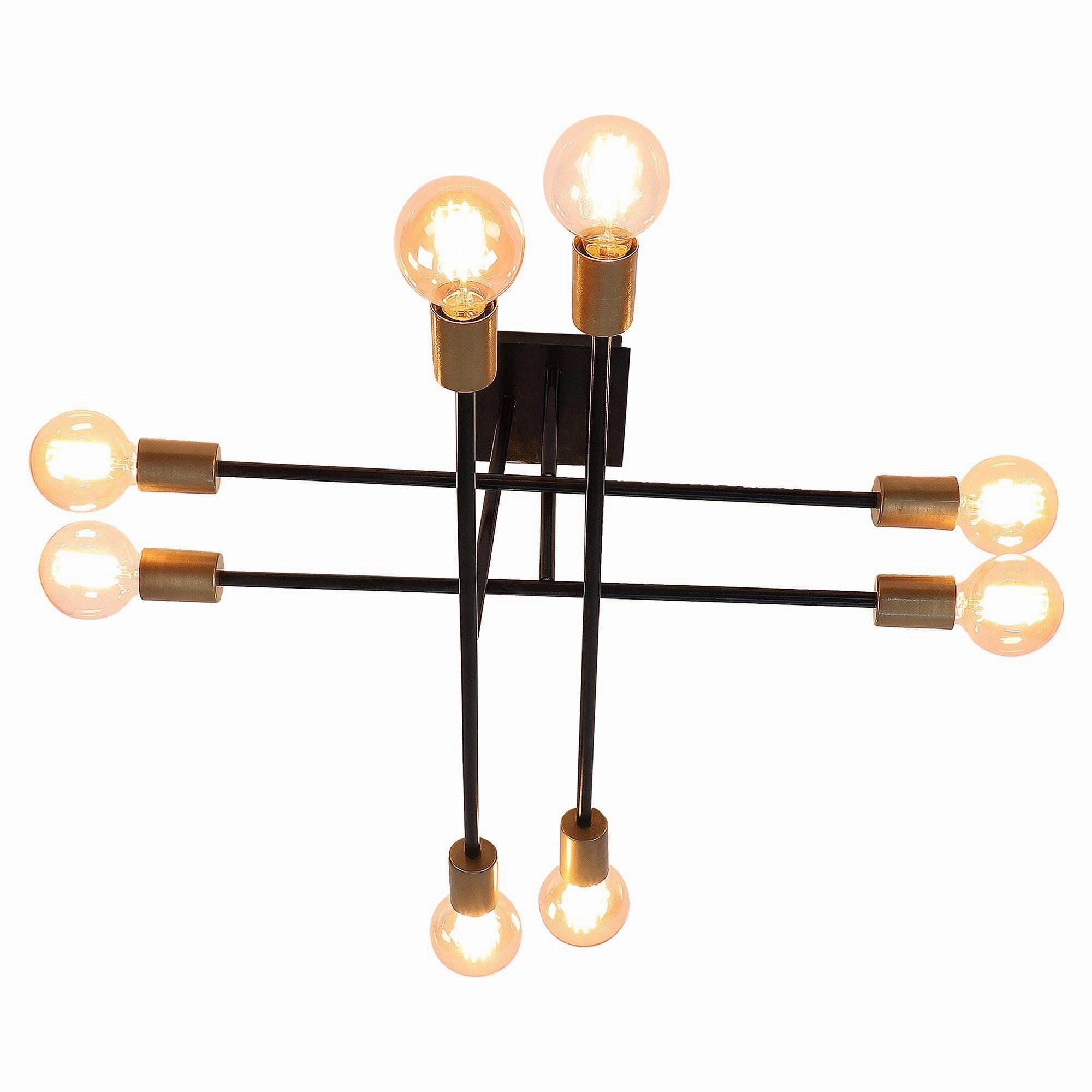 Eight Head Sputnik Black Mordern Chandelier By SS Lightings