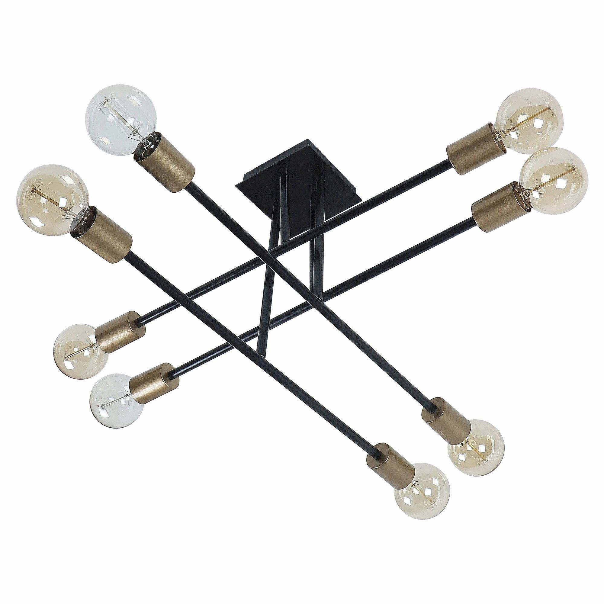 Eight Head Sputnik Black Mordern Chandelier By SS Lightings
