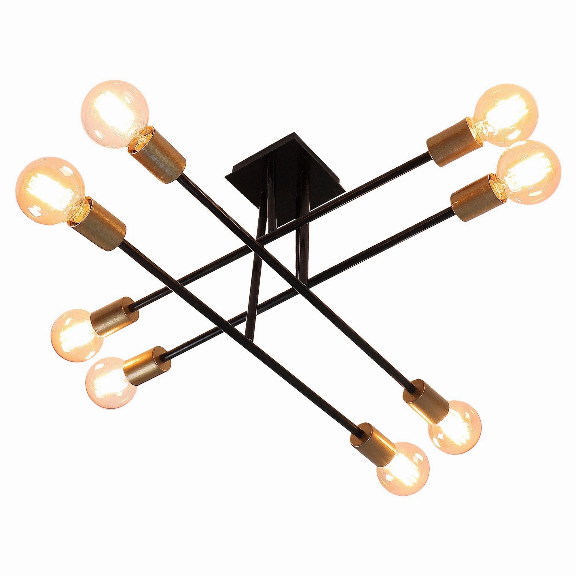 Eight Head Sputnik Black Mordern Chandelier By SS Lightings