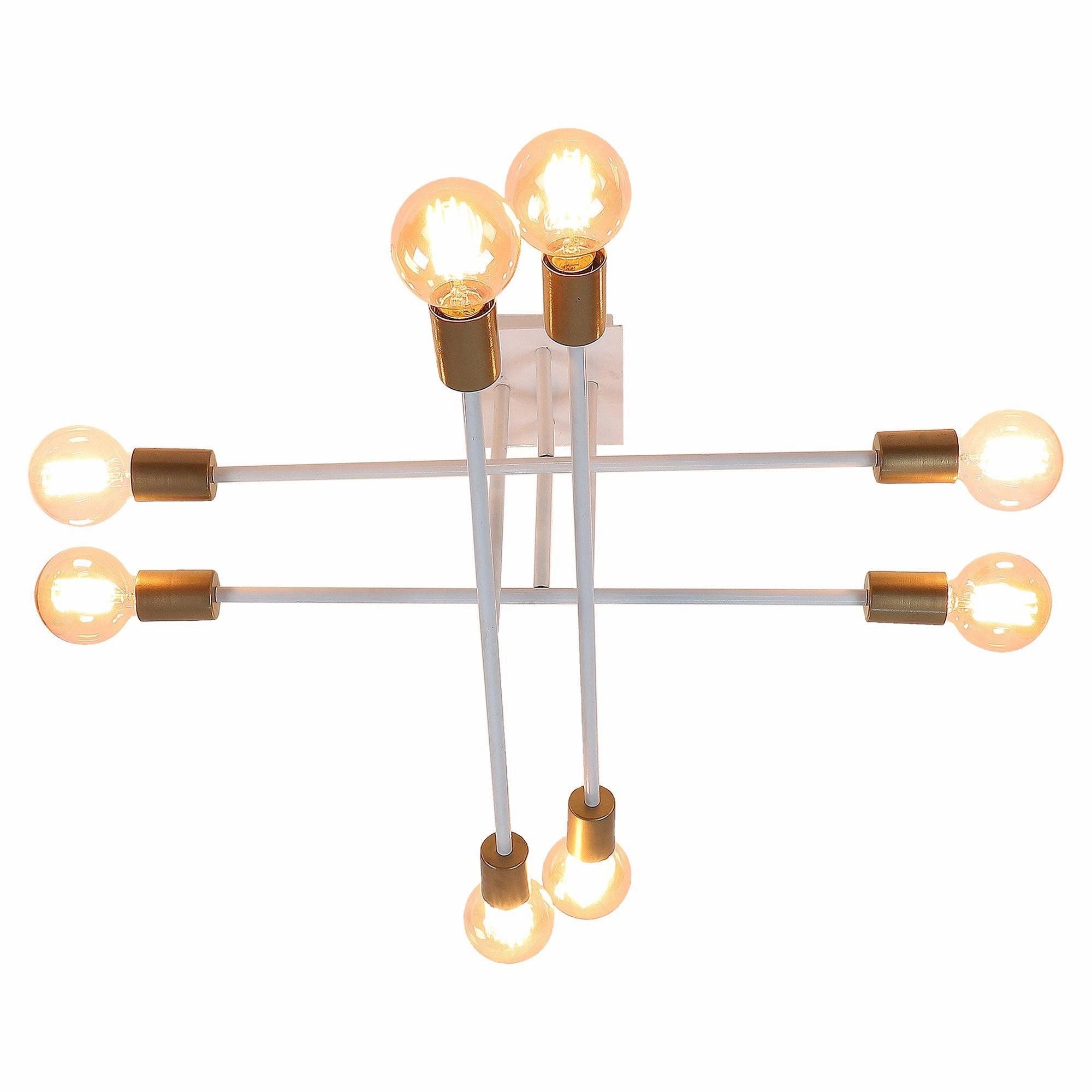 Eight Head Sputnik White Mordern Chandelier By SS Lightings
