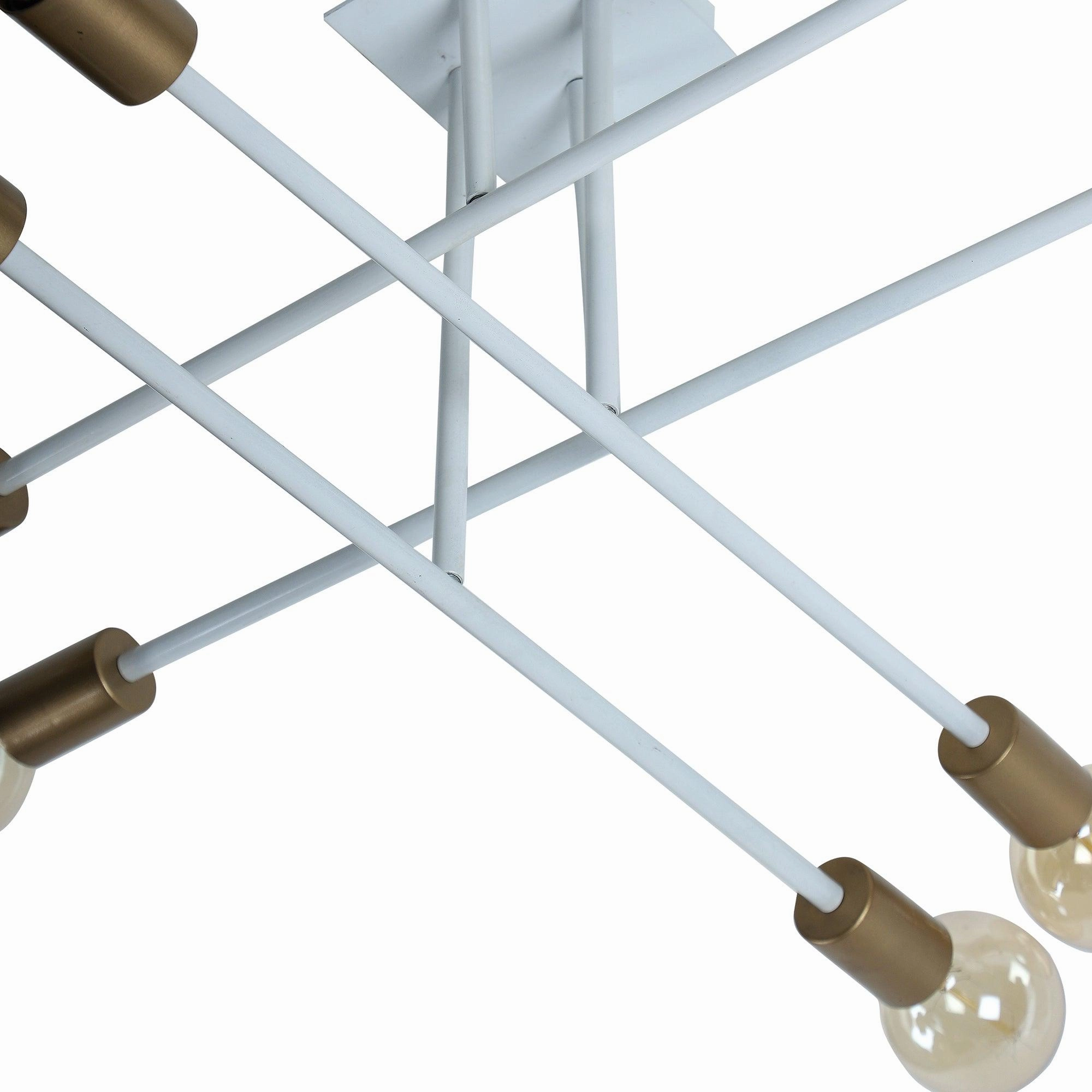 Eight Head Sputnik White Mordern Chandelier By SS Lightings