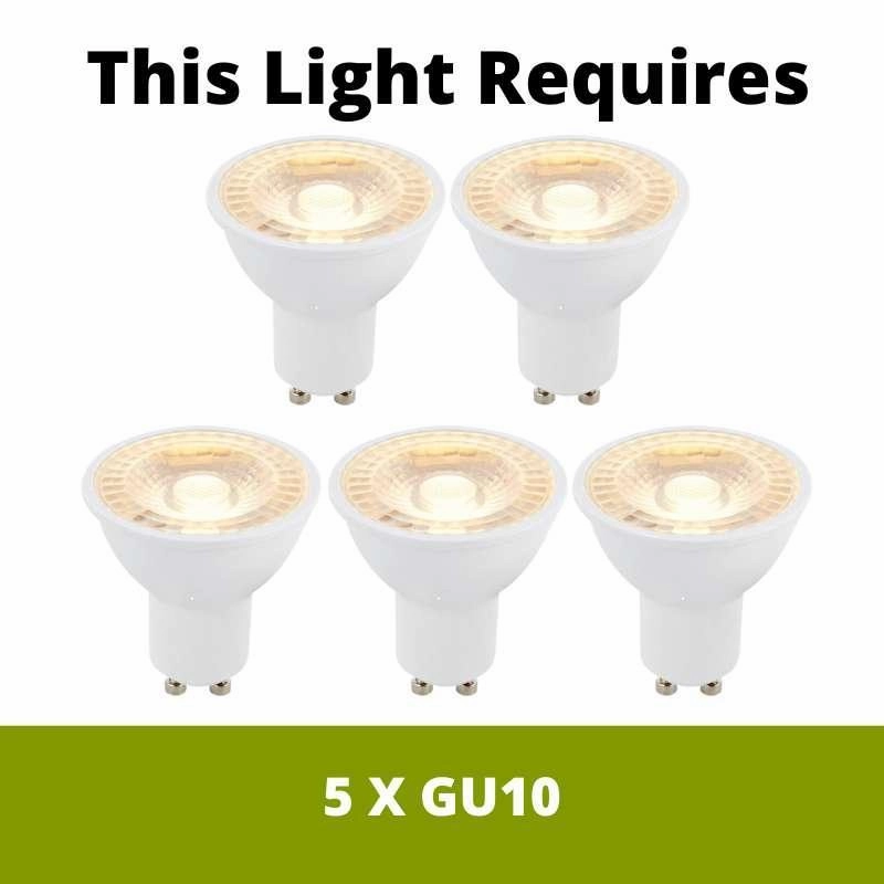 Eindhoven 5 Light Matt Black Bar Ceiling Pendant Searchlight