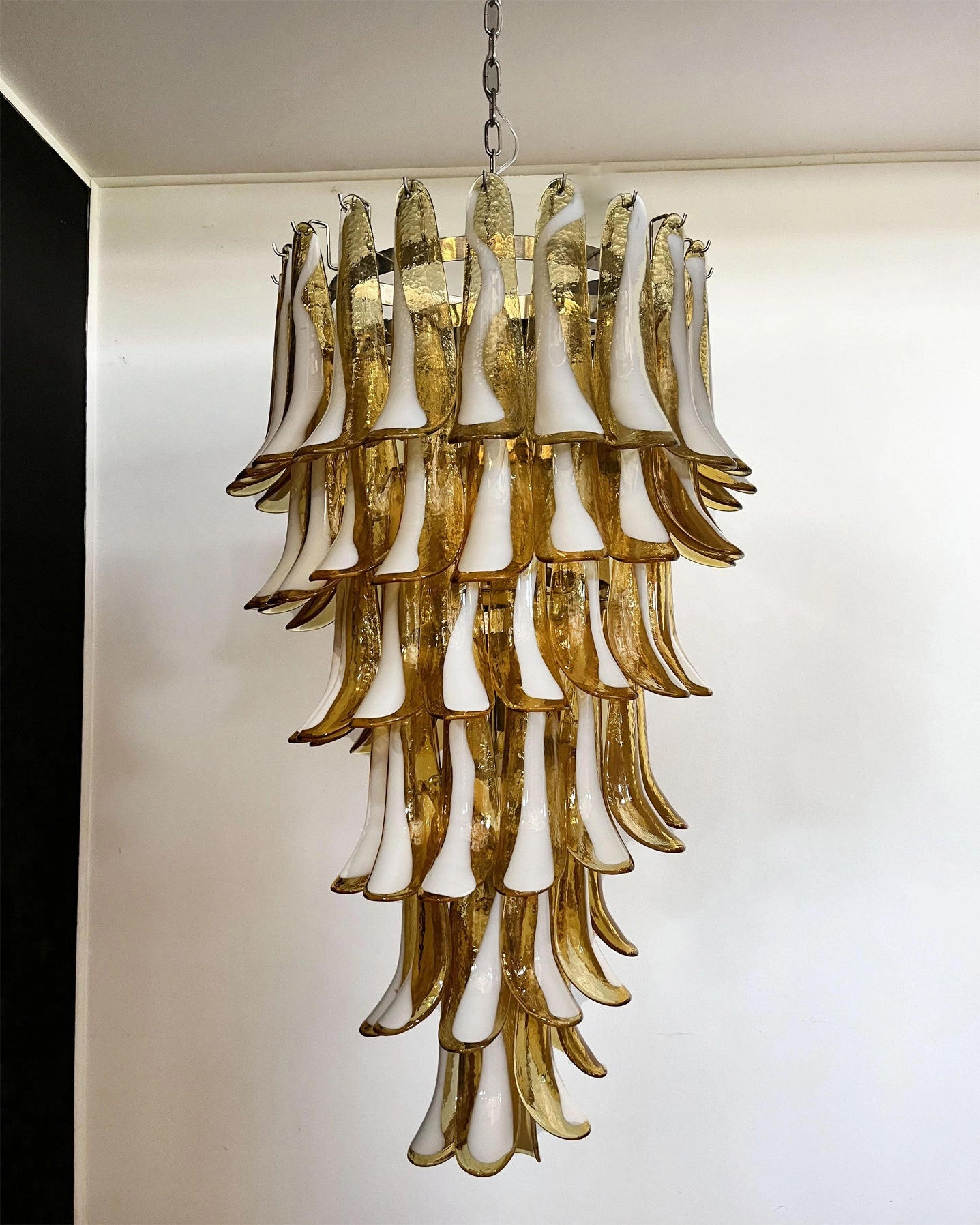 Elara Petal Glass Chandelier