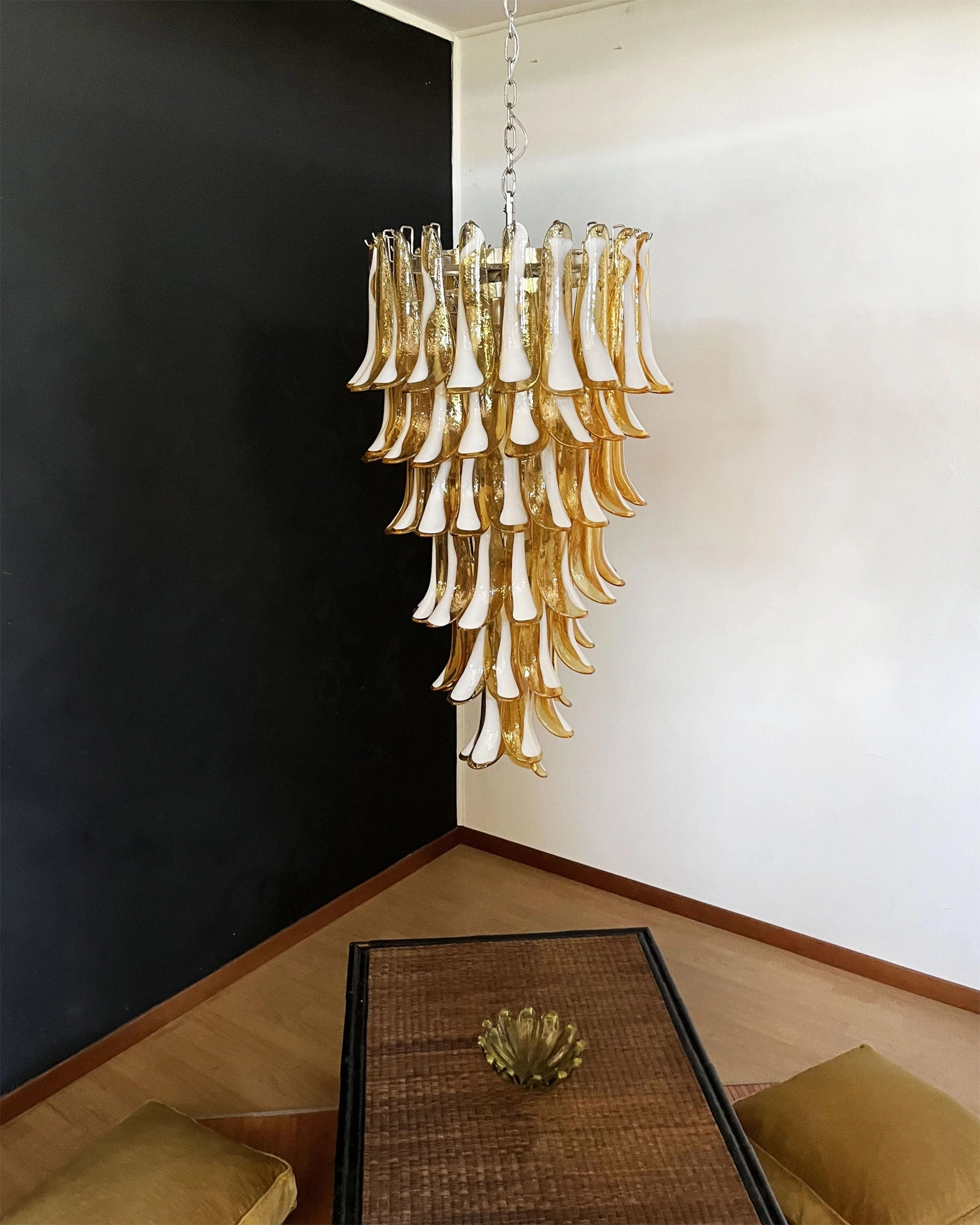 Elara Petal Glass Chandelier