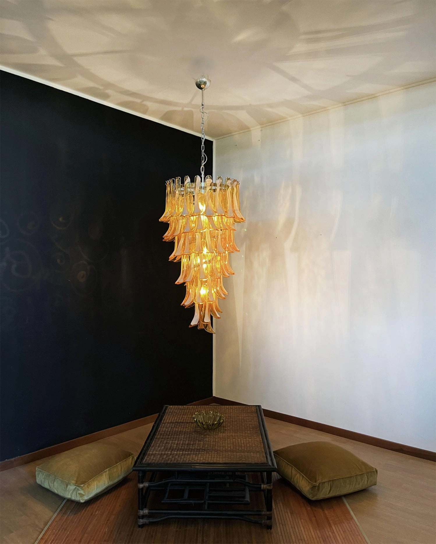 Elara Petal Glass Chandelier