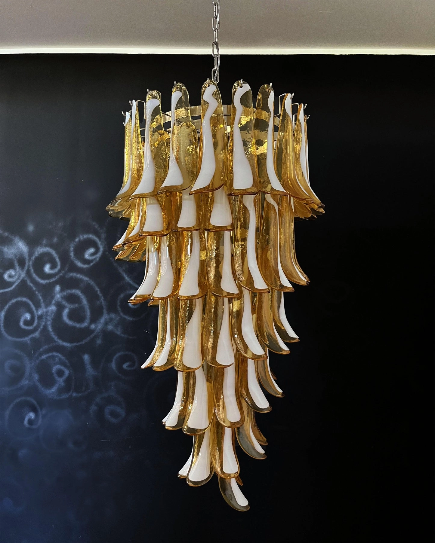 Elara Petal Glass Chandelier
