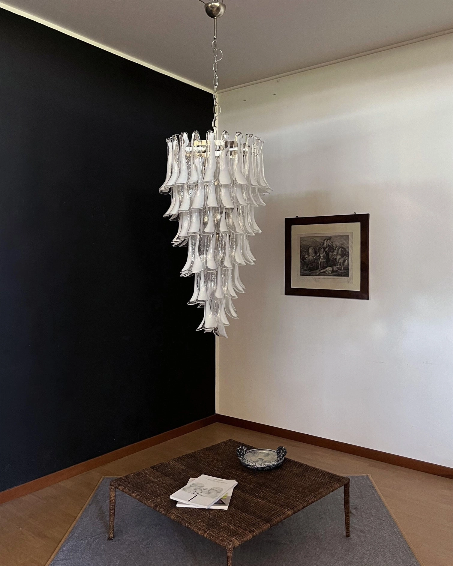 Elara Petal Glass Chandelier