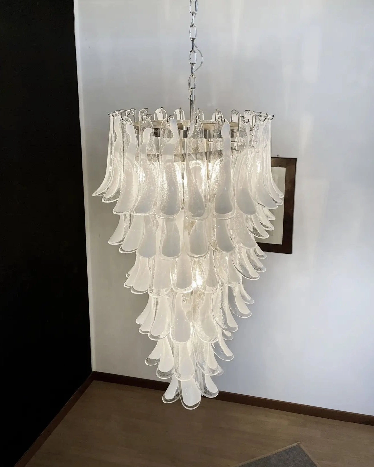 Elara Petal Glass Chandelier