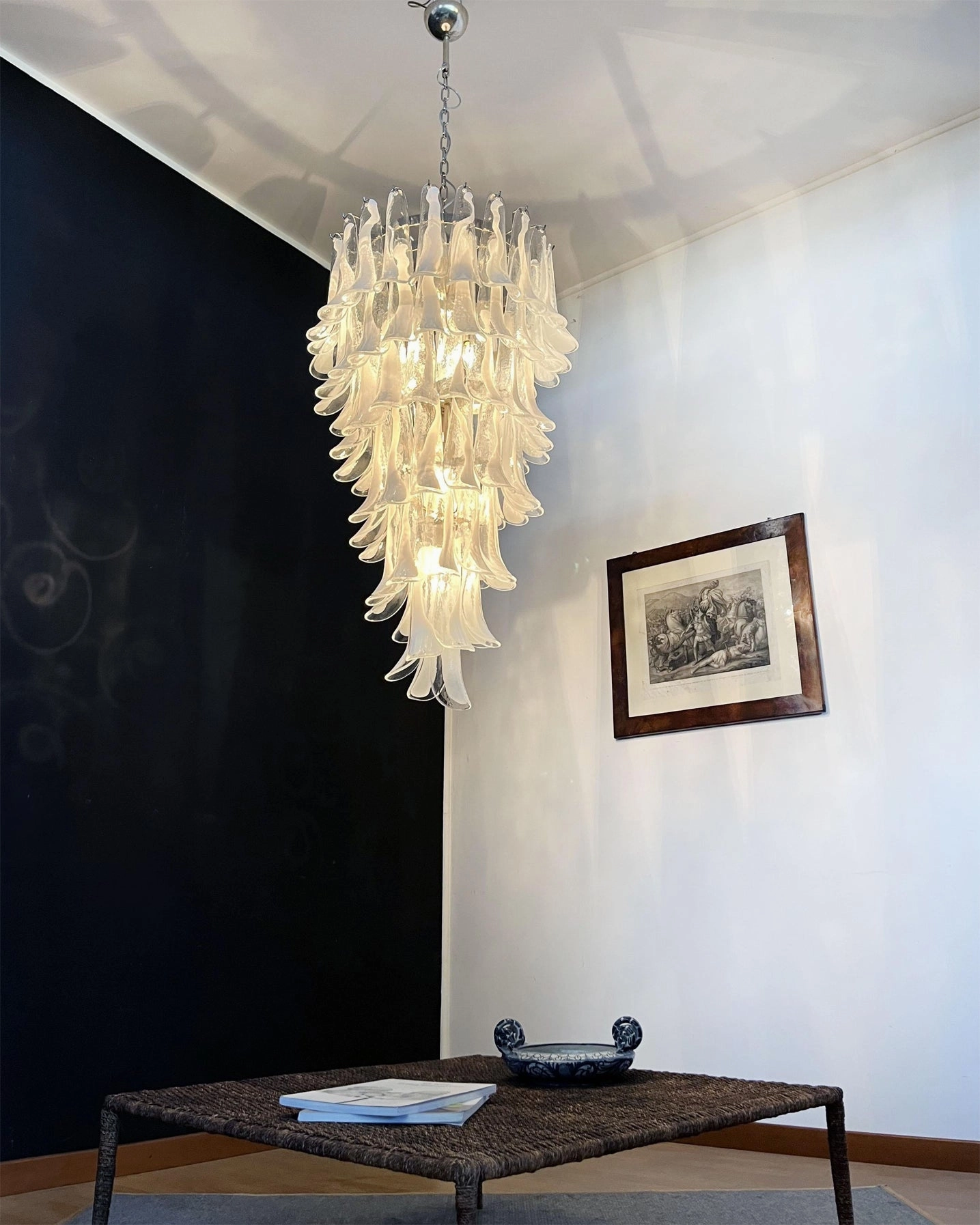 Elara Petal Glass Chandelier