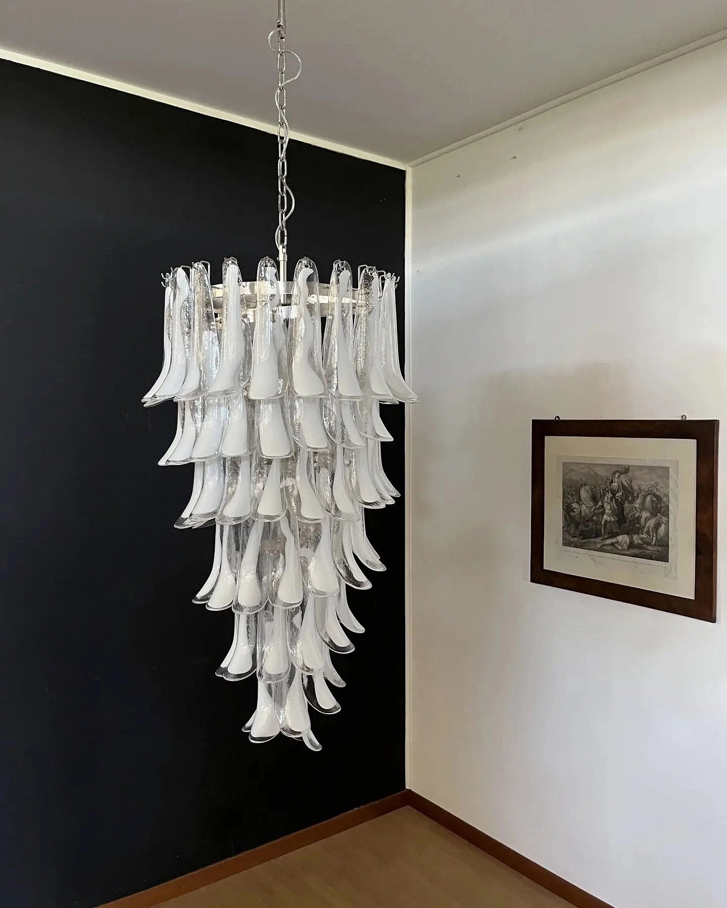 Elara Petal Glass Chandelier