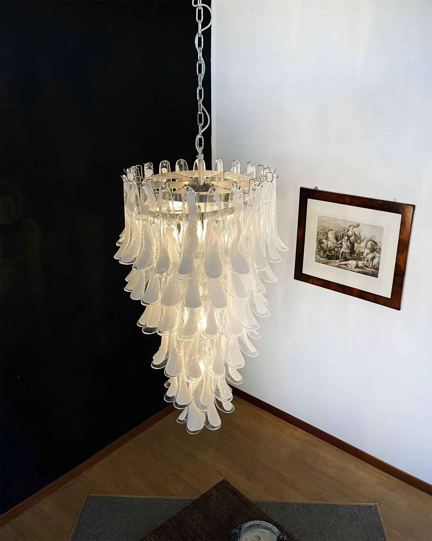 Elara Petal Glass Chandelier