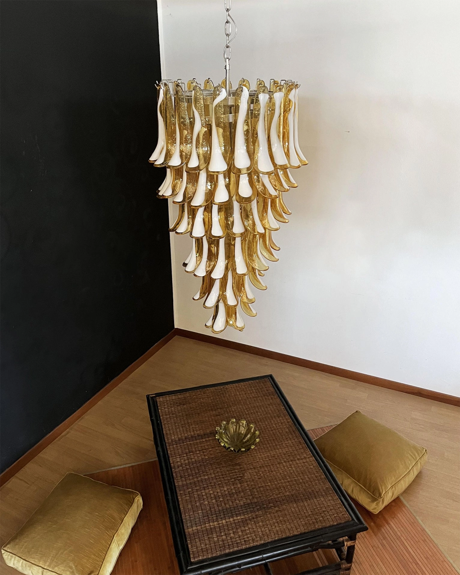 Elara Petal Glass Chandelier