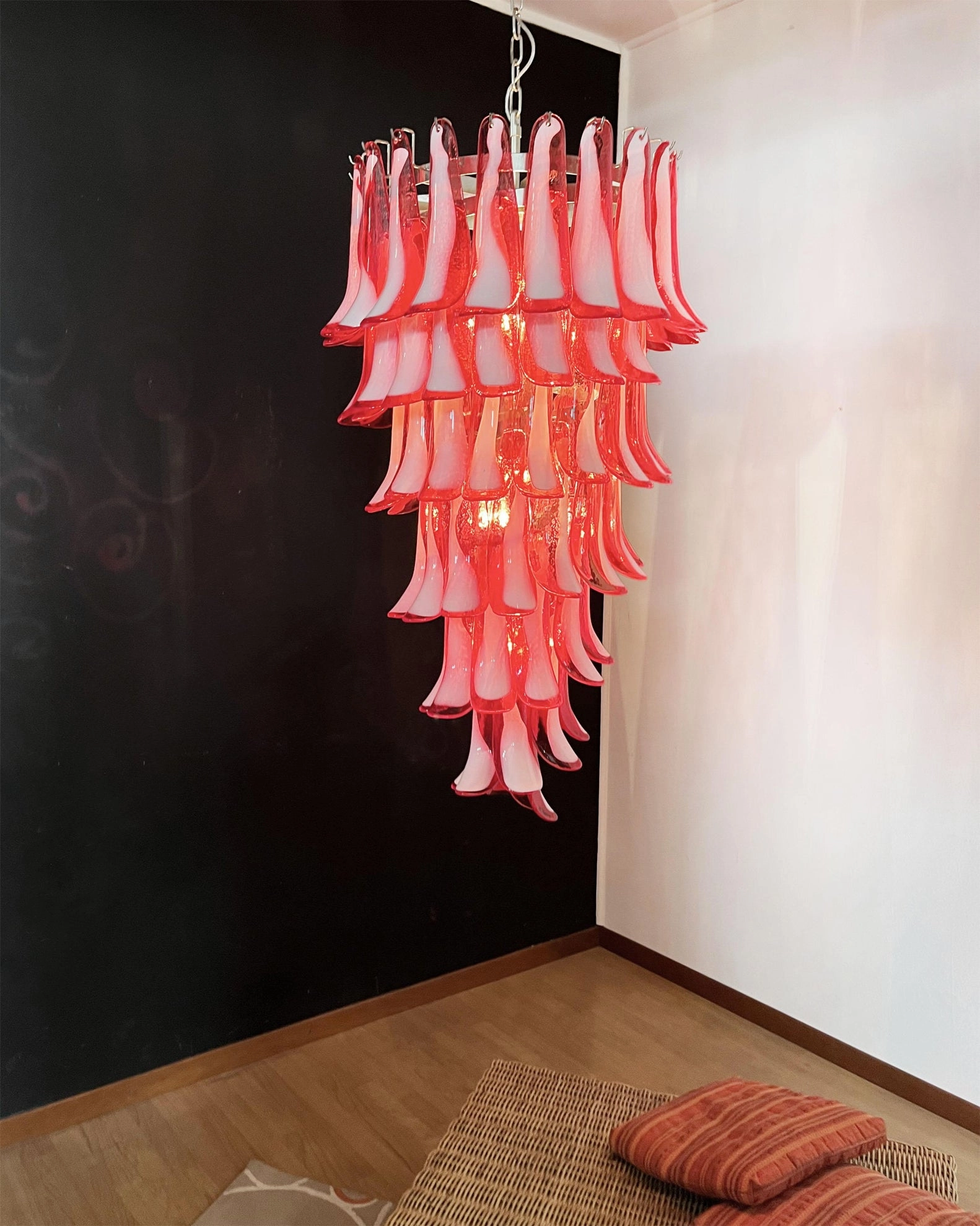 Elara Petal Glass Chandelier