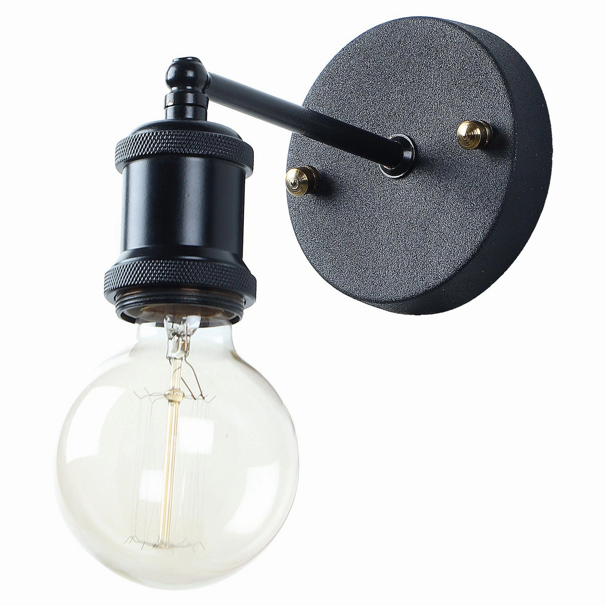 Elements Black Metal Wall Light by SS Lightings
