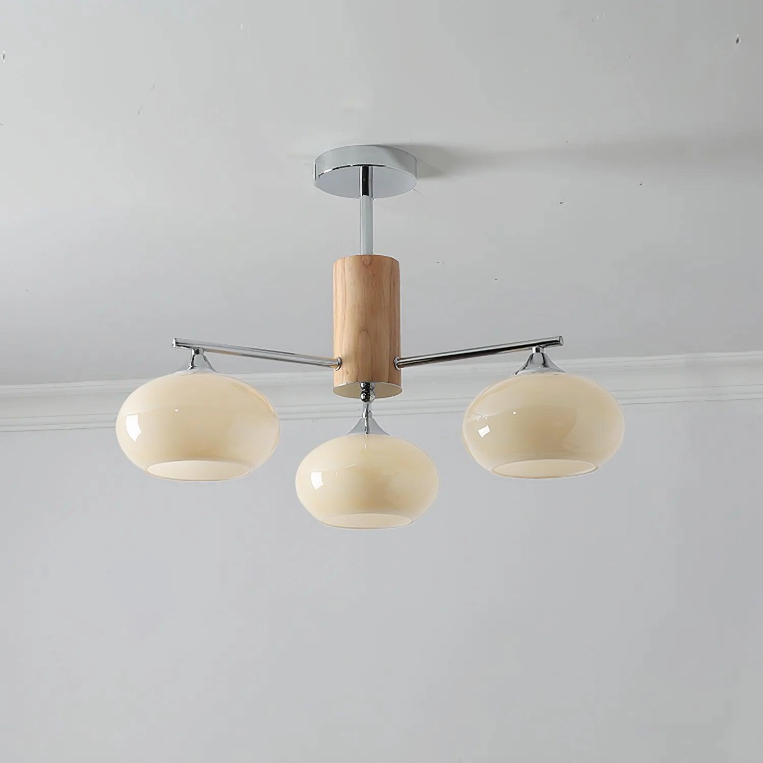 Elliptical Persimmon Chandelier