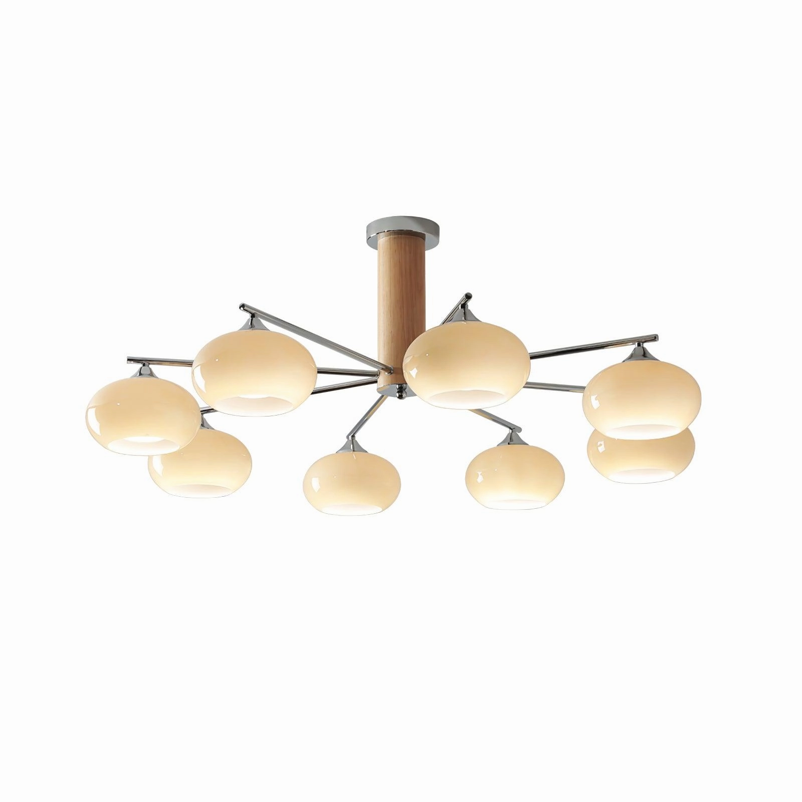 Elliptical Persimmon Chandelier