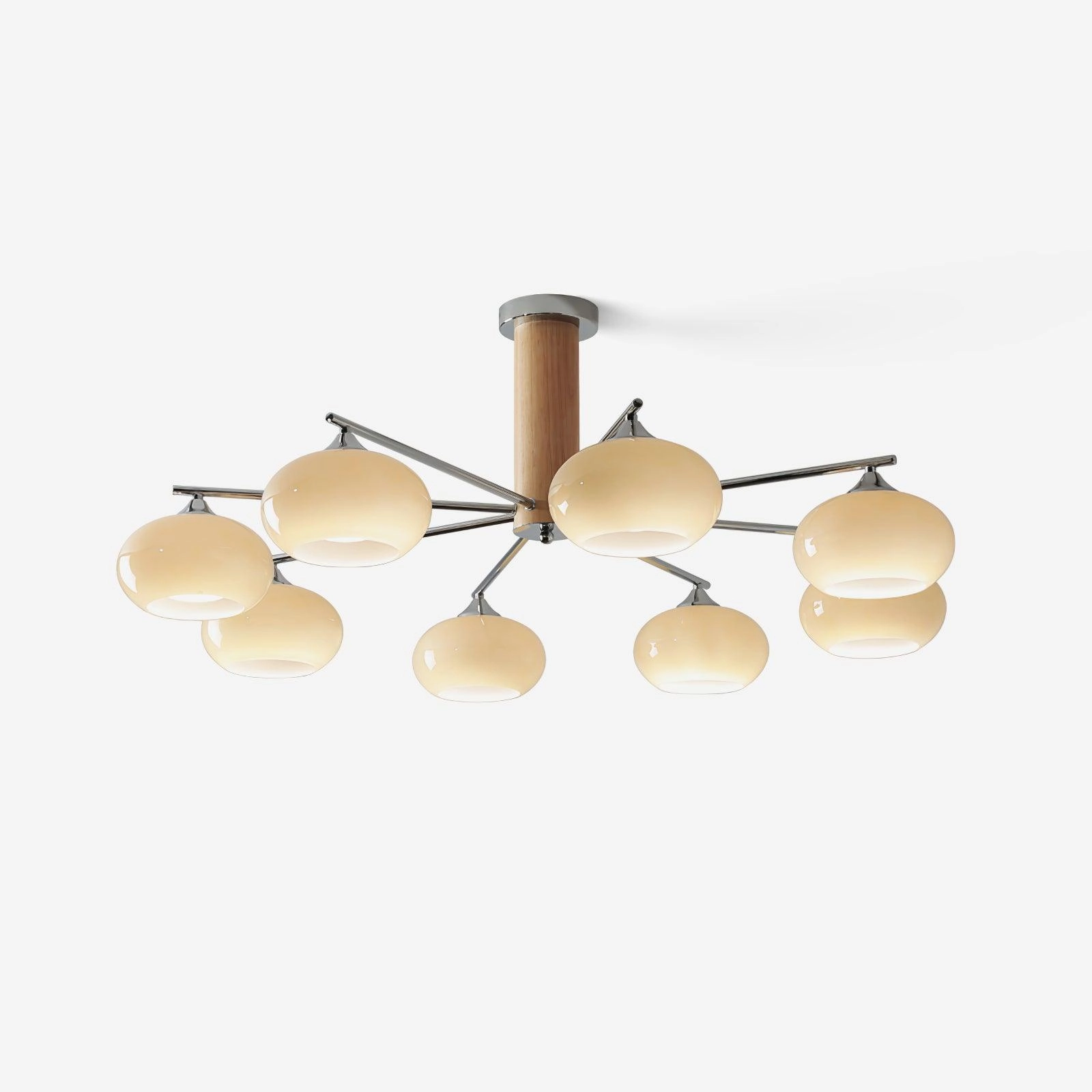 Elliptical Persimmon Chandelier