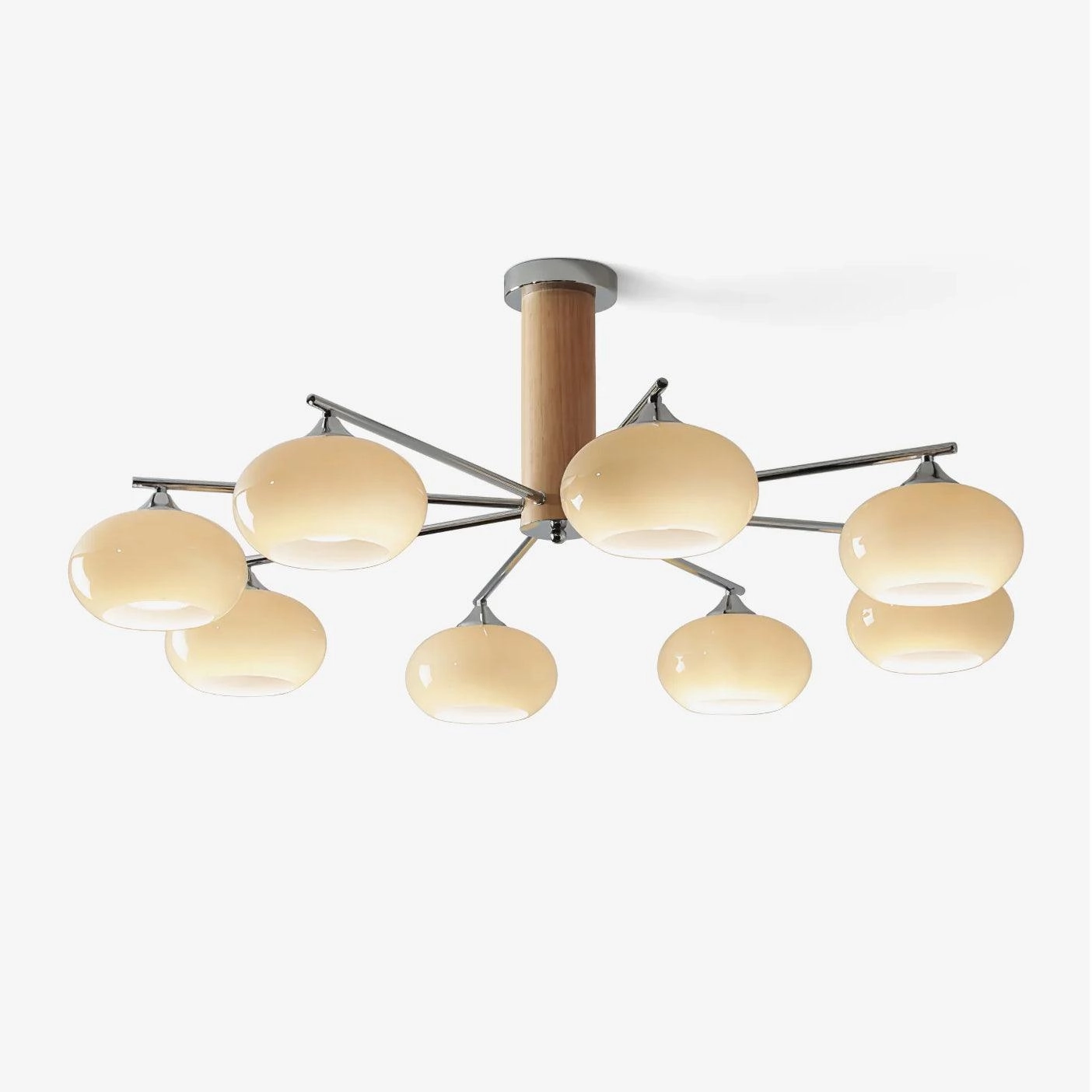 Elliptical Persimmon Chandelier modern modeling table light