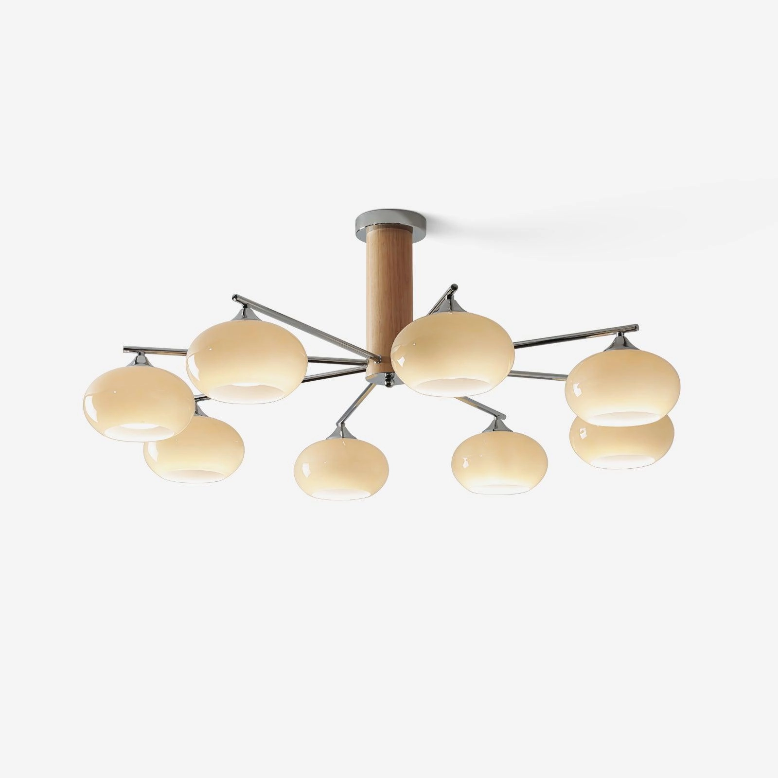 Elliptical Persimmon Chandelier
