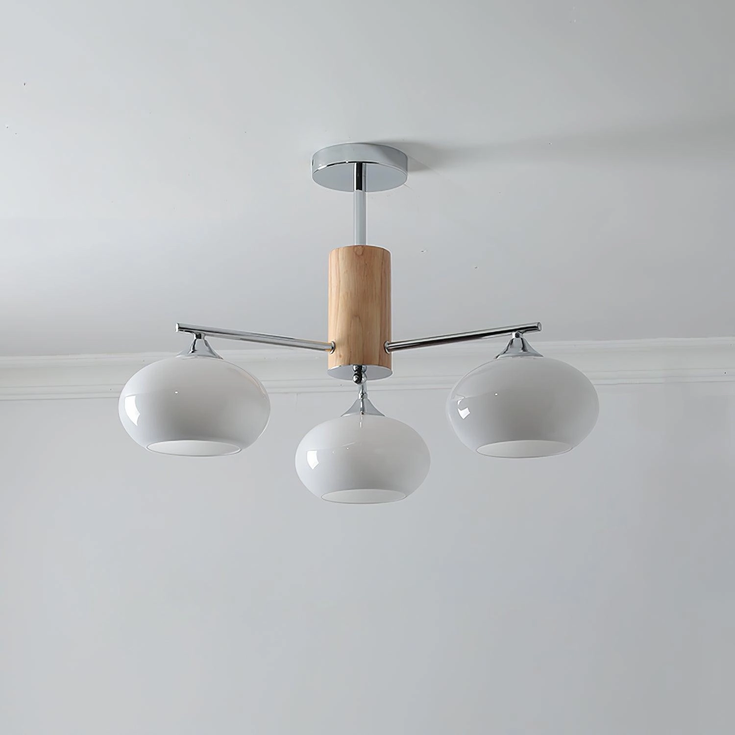 Elliptical Persimmon Chandelier