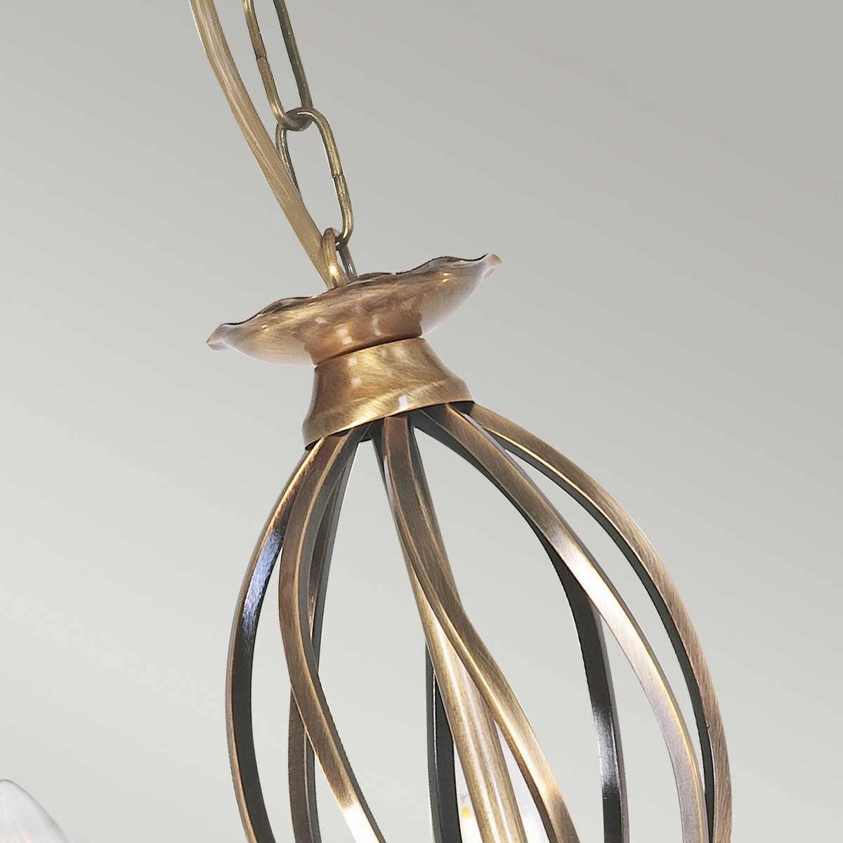 Elstead  Aged Brass 5 Light Chandelier