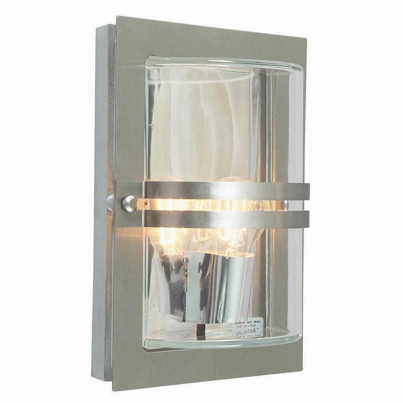 Elstead Basel Stainless Steel Outdoor Wall Light outdoor wall lamp