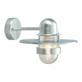 Elstead Bergen Galvanised Outdoor Wall Light outdoor wall lamp