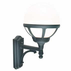 Elstead Bologna Black Outdoor Uplighter Wall Light outdoor wall lamp