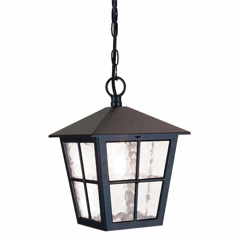 Elstead Canterbury Black Outdoor Pendant Light outdoor wall lamp