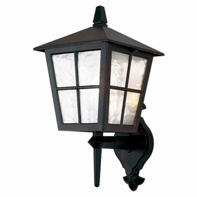 Elstead Canterbury Black Outdoor Uplighter Wall Light outdoor wall lamp
