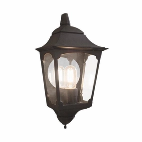 Elstead Chapel Black Outdoor Half Wall Light outdoor wall lamp