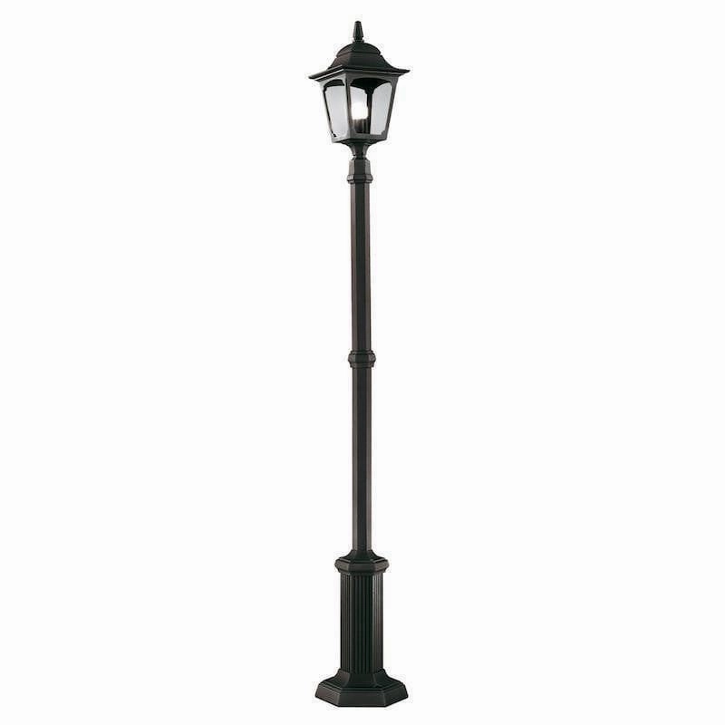 Elstead Chapel Black Outdoor Midi Lamp Post indoor ambient light