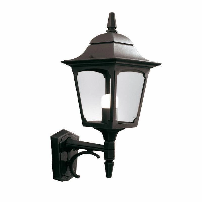 Elstead Chapel Black Outdoor Uplighter Wall Light outdoor wall lamp