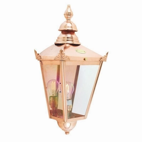 Elstead Chelsea Copper Large Outdoor Half Wall Light outdoor wall lamp