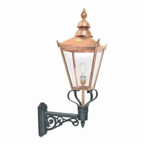 Elstead Chelsea Copper Outdoor Uplighter Wall Light indoor ambient light