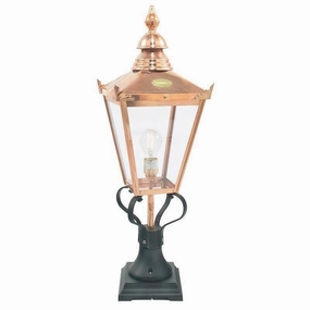 Elstead Chelsea Large Copper Outdoor Pedestal Lantern outdoor wall lamp